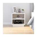 Bedside Cabinets 2 Pcs White 40 X 34 X 40 Cm Solid Wood Pine