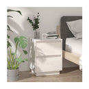 Bedside Cabinets 2 Pcs White 40 X 35 X 50 Cm Solid Wood Pine
