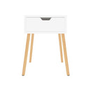 Bedside Cabinets 2 Pcs White 40 X 40 X 56 Cm Engineered Wood