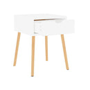 Bedside Cabinets 2 Pcs White 40 X 40 X 56 Cm Engineered Wood