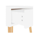 Bedside Cabinets 2 Pcs White 40 X 40 X 56 Cm Engineered Wood