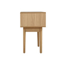 Bedside Table 1 Drawer Storage Cabinet Rattan Wood Nightstand