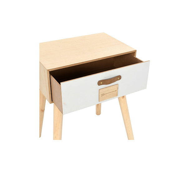 Bedside Table With A Drawer Solid Pinewood
