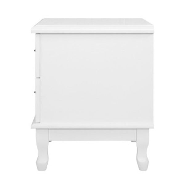 Bedside Tables 2 Drawers Side Table French Nightstand Storage Cabinet