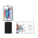 Bedside Tables 3 Drawers Rgb Led High Gloss Nightstand