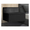 Bedside Tables Led Side Table Storage Drawer Floating Nightstand Black