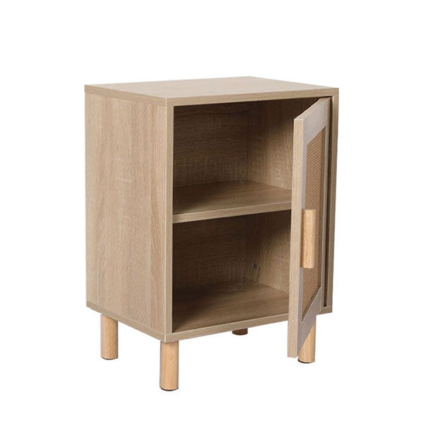 Bedside Tables Rattan Wood Side Table Nightstand