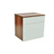 Bedside Cabinet Table With Drawer (2 Pcs) - Brown / White