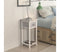 Bedside Cabinet / Telephone Stand With 1 Drawer - Grey/White