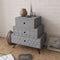 Bedside Cabinet With 3 Drawers - Grey