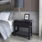 Bedside Cabinet Wood - Black