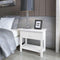 Bedside Cabinet Wood - White