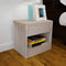 Bedside Cabinets With Drawer (2 Pcs) - Oak Colour