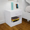 Bedside Cabinets With Drawer (2 Pcs) - White