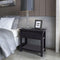 Bedside Cabinets Wood (2 Pcs) - Black