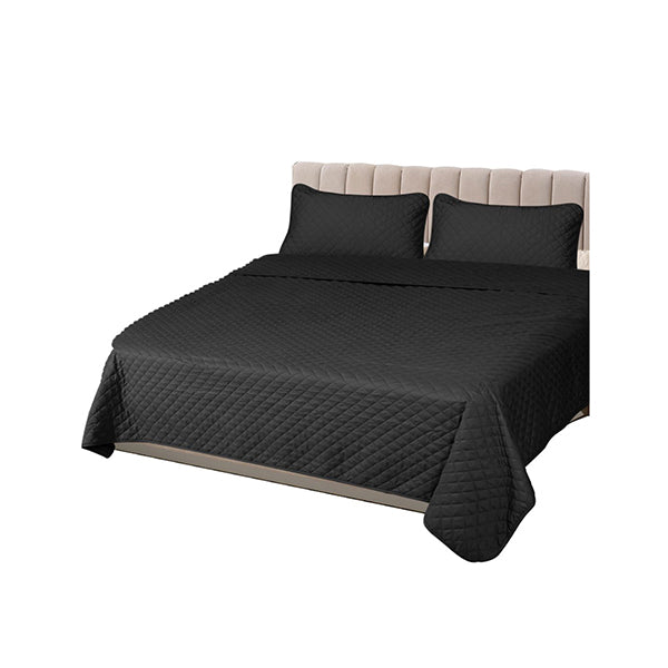Bedspread Coverlet Set Quilted Comforter Soft Pillowcases