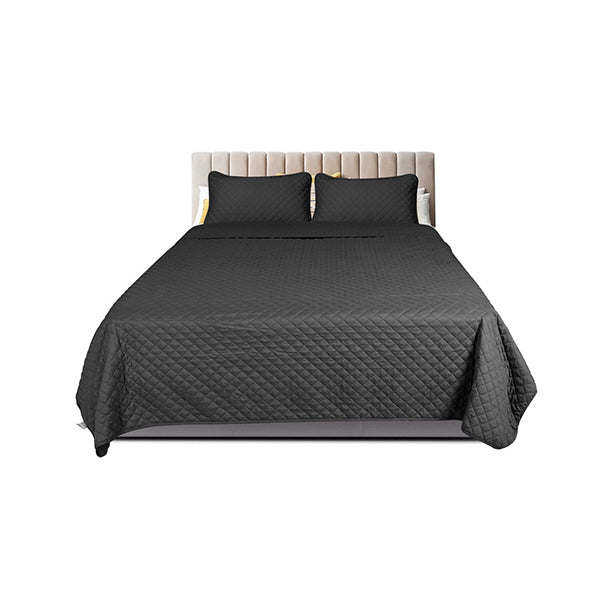 Bedspread Coverlet Set Quilted Comforter Soft Pillowcases
