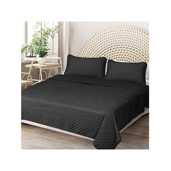Bedspread Coverlet Set Quilted Comforter Soft Pillowcases