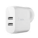 Belkin Boost Charge Dual Usb A Wall Charger 24W White