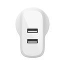 Belkin Boost Charge Dual Usb A Wall Charger 24W White