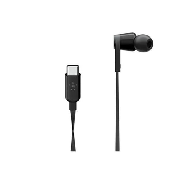 Belkin Wired Over The Head Headphone Usb Type C Black
