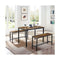 Dining Table Set With 2 Benches