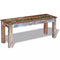 Bench Solid Reclaimed Wood 110 x 35 x 45 Cm