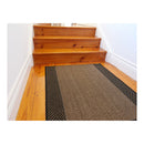 Bermuda Natural Black Roll Of Runner Rug 80X2500Cm