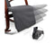 Birch Plywood Adjustable Rocking Lounge Arm Chair w/ Fabric Cushion