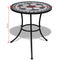 Bistro Table 60 Cm Mosaic With 2 Chairs - Black / White