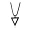 Black Arrow Mens Stainless Steel Necklace