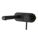 Bathtub Basin Mixer Water Spout Set Brass Round Shower Tap Black
