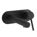 Bathtub Basin Mixer Water Spout Set Brass Round Shower Tap Black