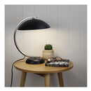 Black Classic Brushed Chrome Table Lamp