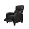 Black Faux Leather Armchair Recliner