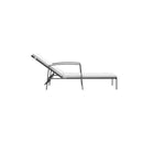 Black Garden Sun Lounger With Cushion Poly Rattan