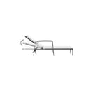 Black Garden Sun Lounger With Cushion Poly Rattan