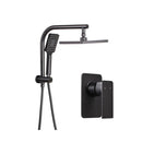 Black Rain Shower Head Mixer Square Handheld