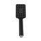 3 Functions Black Rainfall Hand Held Shower Square Head Stainless Hose