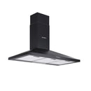 Black Range Hood Kitchen Canopy Led Light Wall Mount
