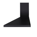 Black Range Hood Kitchen Canopy Led Light Wall Mount