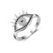 Black Zirconia Evil Eye Ring