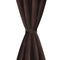 Blackout Curtains With Metal Rings 135 x 245 Cm (2 Pcs) - Brown