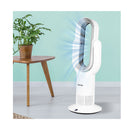 Bladeless Electric Fan Cooler Heater 2 In 1 Air Cool Remote Control