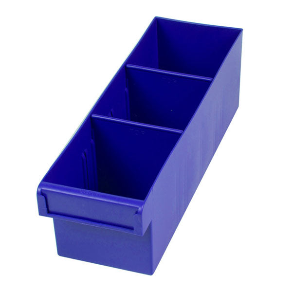 Blue 300Mm Medium Parts Tray Storage Drawer With Dividers
