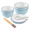 Blue Ceramic Dinnerware Set Of 6