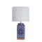 Blue Patterned Ceramic Table Lamp