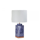 Blue Patterned Ceramic Table Lamp