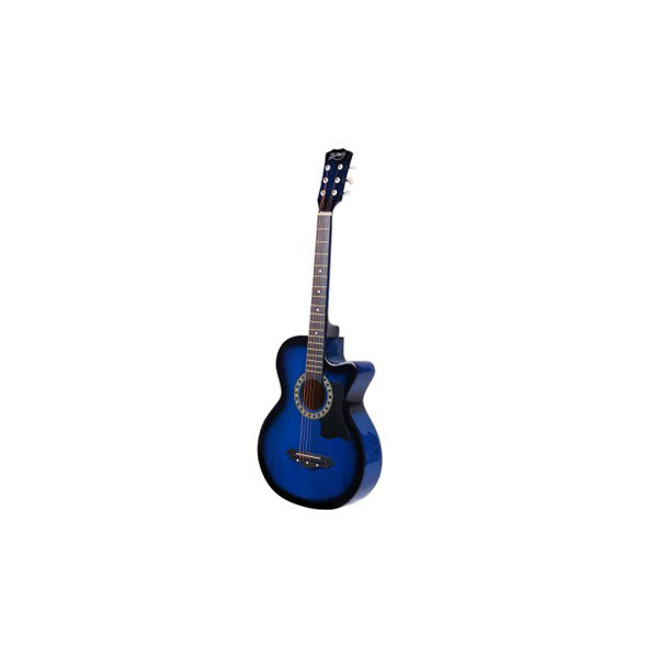 Blue 38 Inch Wooden Acoustic Guitar