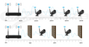 6 Camera Sets Cctv Wireless Security System 2Tb 8Ch Nvr 720P